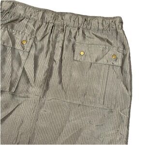 Banana Republic Green 100% Silk Cargo Mini Skirt Quiet Luxury Preppy Women's 0